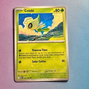 celebi - 012/132 (uncommon) — pokemon: mega evolutions